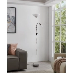 UP 2 Lampa podłogowa E27;E14 czarny nikiel 93917 EGLO