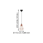 TARBES Lampa wisząca 94193 EGLO