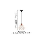 TARBES Lampa wisząca 94194 EGLO