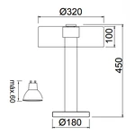 Lampa biurkowa Mantra Gin 8428MA - zdjęcie dodatkowe 1