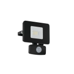 FAEDO 3 kinkiet zewnętrzny LED 10W 5000K naświetlacz z czujnikiem ruchu czarny 97459 EGLO