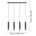 BARBOTTO Lampa wisząca 901733 EGLO