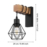 TOWNSHEND 5 lampa ścienna 44078 EGLO