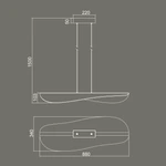 Lampa wisząca Mantra Bianca 7765MA - zdjęcie dodatkowe 2