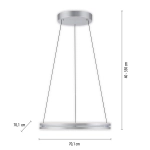 Lampa wisząca Pure E-loop Aluminium 2551-95 Paul Neuhaus - zdjęcie dodatkowe 2