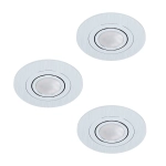 AREITIO Oprawa stropowa GU10 LED aluminium szczotkowane zestaw 3 szt. 98639 EGLO
