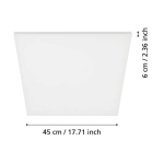 TURCONA oprawa sufitowa 45x45 cm panel LED 4000K 98902 EGLO