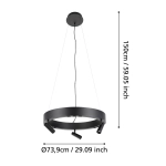 BRUSCOLI Lampa wisząca 390053 EGLO