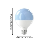 Żarówka LED E27 13,5W RGB+TW 806 lm Glob G95 Sterowana Smart Home Connect-Z 12254 EGLO