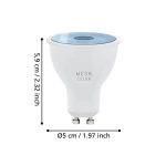 LED Oświetlenie GU10 4,9W 2700-6500K RGB+TW Możliwość ściemniania 345lm 12251 EGLO