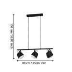 UPANEMA Lampa wisząca 390046 EGLO