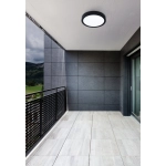 ARGOLIS 2 Plafon LED 28,5 cm czarny IP44 oprawa natynkowa 900278 EGLO