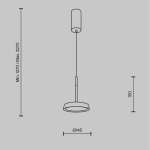 Lampa wisząca El MOD041PL-L15WG3K Maytoni - zdjęcie dodatkowe 5
