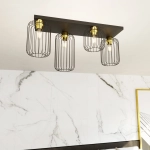 Lampa sufitowa BARN 4 BL GOLD 1366/4 EMIBIG Lighting