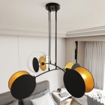 Lampa wisząca MOTIF 4 BLACK/GOLD 1325/4 EMIBIG Lighting