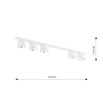 Lampa sufitowa NANO 5 WHITE 1311/5 EMIBIG Lighting