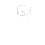 Plafon Point white silver/white graphite S 6000 Nowodvorski - zdjęcie dodatkowe 2