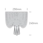 kinkiecik.pl Wan K 60162 dekoracyjny chromowany kinkiet G9 2x9W 100-240V ONE LIGHT
