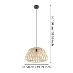 MONTEZUELO Lampa wisząca 390151 EGLO