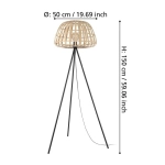 MONTEZUELO Lampa podłogowa 390155 EGLO
