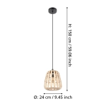 MONTEZUELO Lampa wisząca 390152 EGLO