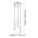 MAJANA Lampa wisząca 390128 EGLO