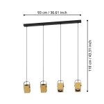 AYLES Lampa wisząca 43748 EGLO