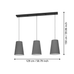 PETROSA Lampa wisząca 390136 EGLO