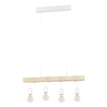 TOWNSHEND Lampa wisząca 4xE27 biała 43704 EGLO