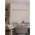 TOWNSHEND Lampa wisząca 6xE27 biała 43705 EGLO