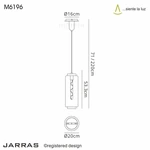 Lampa wisząca Mantra Jarras 6198MA - zdjęcie dodatkowe 1