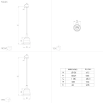 kinkiecik.pl MANZANARES Lampa wisząca 900305 EGLO