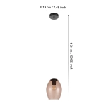 ESTANYS 1 Lampa wisząca 390159 EGLO