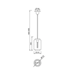 Lampa wisząca Mantra Jarras XS 6199MA - zdjęcie dodatkowe 1