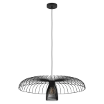 CHAMPERICO Lampa wisząca druciana 77 cm czarna 390216 EGLO