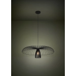 CHAMPERICO Lampa wisząca druciana 77 cm czarna 390216 EGLO
