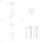 AGUILARES Lampa wisząca 900196 EGLO