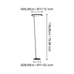 CAREDARA Lampa podłogowa 390167 EGLO
