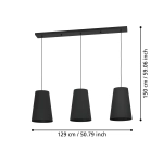 PETROSA Lampa wisząca 390133 EGLO