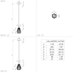 ADWICKLE Lampa wisząca 43776 EGLO