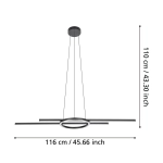 ZILLERIO-Z Lampa wisząca 900398 EGLO