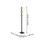 LEVANTARA Lampa podłogowa 390194 EGLO