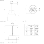 CONTRISA Lampa wisząca 900379 EGLO