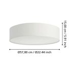 ROMAO-Z oprawa sufitowa 900439 EGLO