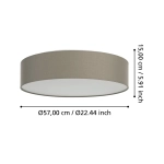 ROMAO-Z oprawa sufitowa 900441 EGLO