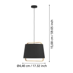 CAMALOZA Lampa wisząca 390185 EGLO