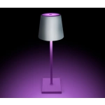 WHITE 3,5W RGB+WW TABLE LAMP RECHARGEABLE USB SOCKET IP54 DIMMABLE 61082/W/RGBW ONE LIGHT
