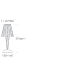 Lampa stołowa przenośna Decorative 61096/W IP54 One Light