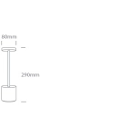 Lampa stołowa przenośna Decorative 61100/W IP54 One Light