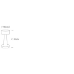 Lampa stołowa przenośna Decorative 61102/BBS IP54 One Light